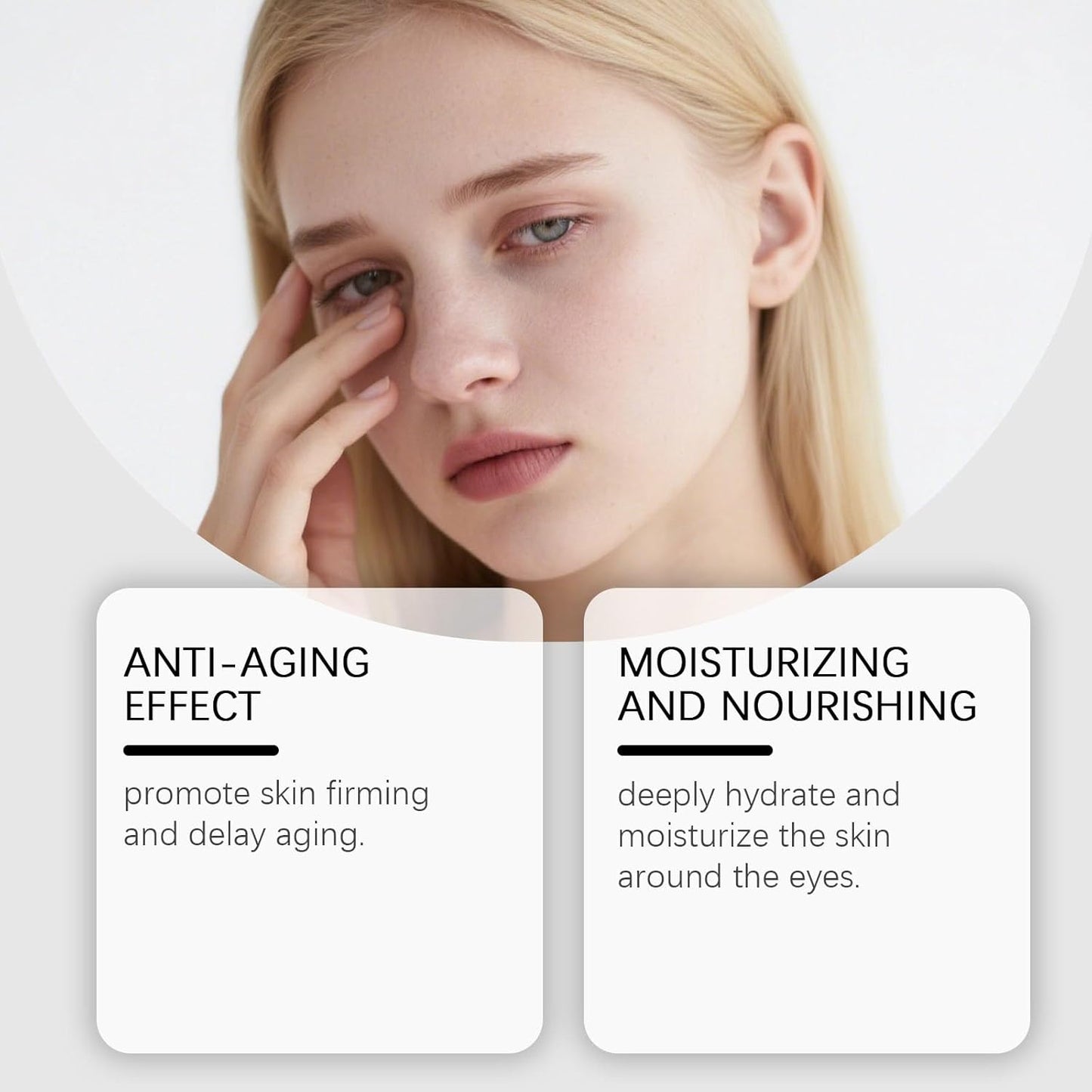 Eye Tightener with Brush, Eye Tightening Cream Instant, Instant Eyes Bag Tightener, Dark Circles Under Eyes Remover, Reduce Fine Lines and Wrinkles, Firming Smoothing Puffiness