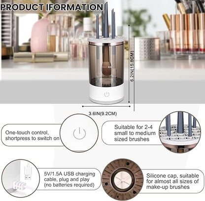 Automatic Multi Brush Cleaner Magic Spin Brush Cleaner | Ready in Seconds